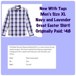 Plaid Mens Button Up